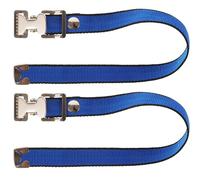 2 Pièces Kit de Sangles Réglables pour Échasses Plaques de Plâtre | Compatibilité, Installation Simple et Maintien Stable, Acier Inoxydable et Tissu, Bleu