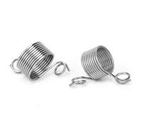 2 Pièces Kit D'outils De Tricotage Doigt Usure Fil Ressort Guide Aiguille Dé À Coudre Anneau Accessoires De Couture En Acier Inoxydable