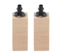 Pssopp 2pcs / Set Naturel en Bois Bulle d'air Pierre Diffuseur Pompe À Air Accessoires Air Pierre De Cylindre Fine Bulles pour Aquarium Fish Tank(S)