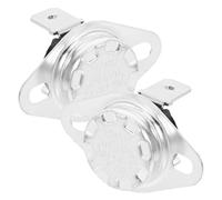 2 Pièces Kit Thermostat de Remplacement, Protection | Fusible Thermique de Secours, Usage pour Entretien Domestique, Plastique et Fer, Blanc, Fit