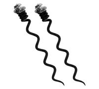 2 Pièces Kit Tire Bouchon Spirale de Rechange en Métal Noir