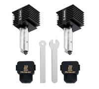 2 Pièces Kits Hotend 0,2 mm + 0,4 mm pour Bambu Lab A1/A1 Mini, Kit Hotend AméLioré pour Imprimante 3D Bambu Lab A1/A1 Mini 3D, Assemblage Hot End 0,2/0,4 mm Buse en Acier Trempé et Chaussette