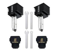 2 Pièces Kits Hotend Améliorés de 0,2 mm pour Imprimante 3D Bambu Lab A1/A1 Mini, Kit Hotend en Acier Trempé de 0,2 mm avec Chaussette en Silicone - pour Imprimante 3D Bambu Lab A1/A1 Mini