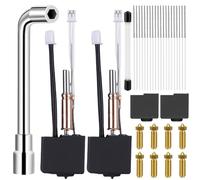 2 Pièces Kobra 3 Hotend Compatible Kobra 3 et Kobra 3 Combo, Kit Hotend Imprimante 3D avec 8 Buses Laiton 0,4 mm e Buse, 20 Aiguilles de Nettoyage et 4 Protections Silicone