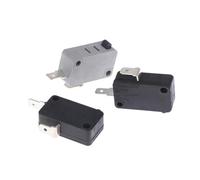 2 pièces KW16(5) A 250VAC porte de four à micro-ondes normalement ouverte fermée interrupteur Interloc(3black push off)