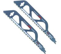 2 Pièces Lames de Scie Sabre, Lame Scie Sabre Brique, Lame Scie Sabre Carbure pour la Coupe de Bois, Métal, Beton et Brique (S1243HM, 305mm)