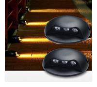 2 Pièces Lampe Enterrée De Jardin 3W - Lampe De Paysage LED Au Sol, Lumières De Terrasse LED Étanches, Lampe De Marche Extérieure Moderne, Boîtier En Aluminium, Lumières De Clôture Filaires ( Color :