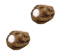 2 pièces lampe solaire en pierre ornement de jardin solaire lumière de paysage solaire lampe décorative de jardin lampe de jardin solaire projecteur de roche solaire lumière de sol décorative lumière