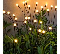 2 pièces Lampe solaire LED Décoration de jardin solaire Lucioles -8 lumières