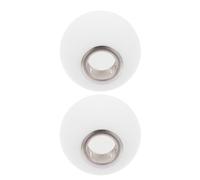 2 Pièces Lampe Suspendue Globe en Verre Dépoli G9, Sphère Blanche