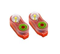2 pièces Lampes de Détresse Lampe de Gilet de Sauvetage Indicateur de Position Feu de Signalisation d'urgence pour Bouées de Sauvetage Rouge