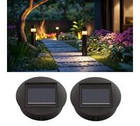 2 Pièces Lampes Solaires De Rechange, Panneau Solaire De Rechange Pour Lanterne Solaire, Étanche Ip44 Panneau Solaire, Housse De Remplacement Solaire Étanche 8 Cm Pour Extérieur, Jardin, Décoration