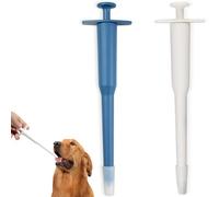 2 Pièces Lance Pilule Chat, Pet Pill Dispenser pour Vermifuge Chat, Seringue pour Animaux De Compagnie, Fabriqué en PP et Silicone, Convient Petits Animaux