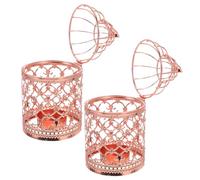 2 Pièces Lanterne Suspendue en Métal Style Cage à Oiseaux Vintage