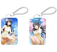 2 Pièces Lanyard Porte Badge Porte Cartes Rascal Does Not Dream of Bunny Girl Senpai Sakurajima Mai Animé | Pour Cartes d'Identité, Clés, Bureau, École, Transport (2)