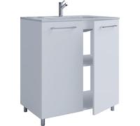 2 pièces lavabo au sol Badinos porte battante