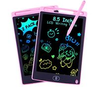2 Pièces LCD Tablette D'écriture 8.5 Pouces Coloré, Ardoise Magique, Jouets pour Enfants, Jouet Filles 3-10 Ans, l'écriture et Le Dessin sans Papier Adultes électronique Memo Board (Rose+Rose)