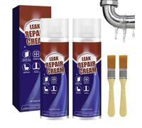 2 pièces Leak Repair Cream, Spray D'étanchéité Imperméable Avec Pinceau, Liquide D'étanchéité Transparent, Wasserdichtes Beschichtung Crème, Revêtement Imperméable, Spray D'étanchéités Pour Toiture