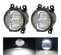 2 Pièces LED Antibrouillard Assemblage 30W Feux Diurnes DRL H11 pour Renault Duster Clio Trafic Megane Scénic Kadja Twingo Lodgy,White and White