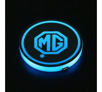 2 PièCes LED Porte-gobelets pour MG ZS MG4 MG5 ZS EV MG3 MG6 MG7 Voiture Gobelet Dessous 7 Couleurs Tapis de Verre USB Chargement Tasse sous-Verres