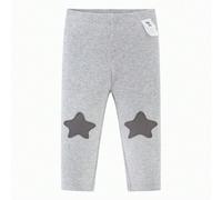 2 pièces Leggings pour bébé fille, coupe slim à haute élasticité, doux et confortable, genouillère mignonne, collection printemps 2026 Offrez à votre petite fille une touche de douceur et de fantaisie