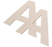 2 Pièces Lettre Décorative en Bois Beige pour Mariage et Shower
