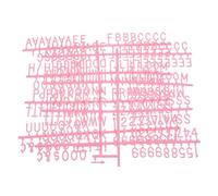 2 Pièces Lettres en Plastique, Affichage Message Élégant | Jeu D’alphabet et Signes, Installation sans Outil, Style Moderne, pour Petits Commerces et Événements