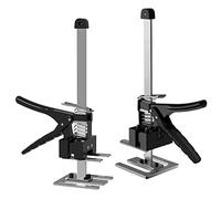 2 pièces Lève-plaques Placo Meuble Avec échelle, 29cm Réglable Leve Plaque Meuble, Etai Telescopique Leve Meuble pour les Sols, Fenêtres et les Armoires, Capacité de Charge Maximale de 240 kg