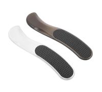 2 Pièces Lime à Pieds Portable en Plastique et Verre | Contrôle Manuel Précis, Surface Texturée, Usage à Domicile, pour Voyageurs