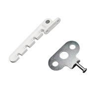 2 pièces limiteur de fenêtre intérieure loquet Position bouchon battant vent attelle sécurité à domicile porte fenêtres ceinture serrure Protection poignée non incluse pour Fenêtres