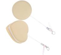 2 Pièces Lingette de Nettoyage, Anti-Traces, Portable | PP et Silicone, Format Rond et Cœur, pour Téléphone, Filtres D’appareil Photo, Paquet ou Paquet à Main Style Aléatoire