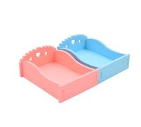 2 Pièces Lit Rafraîchissant pour Hamster, Plateau Pvc Réutilisable
