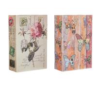 2 Pièces Livre Coffre Fort Créatif, Coffre Fort Discret, Faux Livre Décoration avec Rangement, pour Argent, Bijoux, Clés, 18 x 11,5 x 5,5 cm