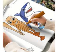2 pièces Livre de dessin italien pour jeunes: Requin et Projet d'art de dessin animé pour homme - Motifs créatifs pour l'art et la narration, cadeau parfait pour Halloween, Noël, anniversaires, livre 