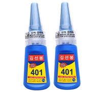 2 pièces Loctite 401 Super Colle pour ongles, chaussures, réparation de métal et de plastique - Adhésif liquide à haute viscosité à liaison rapide, 20 ml chacun, séchage rapide et tenue solide