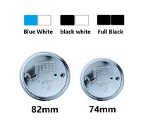 2 pièces, logo d'emblème pour capot avant et coffre arrière de voiture, 82MM/74MM, pour E46 E90 E39 E60 E36 E30 E61 E91 E92 E87 F10 F20 F30 X3 X5