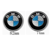 2 pièces Logo Insigne Emblème Bmw 82mm /74mm Capot Coffre E30 E36 E46 E34 E39 M3 M5