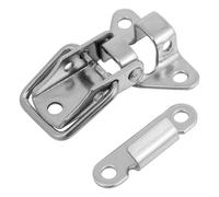 2 Pièces Loquet à Bascule en Acier Inoxydable, Argenté | Remplacement Rapide, Résistance à Corrosion, Installation Facile, Usage Bureau et Boutique, pour Coffret