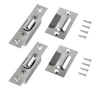 2 Pièces Loquet à Rouleaux de Porte en Acier Inoxydable Loqueteaux à Billes 20 mm avec Vis DissimuléS Accessoires de Porte pour Chambre à Coucher Salle de Bain de Cuisine