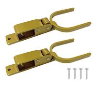 2 pièces loquet de portail à verrouillage rapide, ouverture et fermeture d’une main, loquet métallique pour poteau en bois et cadre tubulaire, serrure pour clôture de ranch et jardin