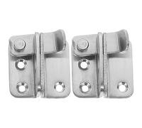 2 Pièces Loquet de Portail en Acier Inoxydable 304 Argenté | Fermeture de Sécurité, Usage Extérieur et Verrouillage D’intimité, pour Fenêtres Coulissantes et Portes Patio