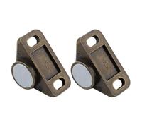 2 Pièces Loquet Magnétique de Porte, Style Antique | Finition Bronze Vieilli, Ferme les Battants, pour Meuble de Salle de Bain, Armoire Cuisine