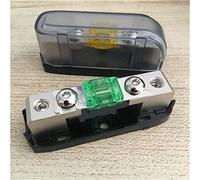2 pièces/lot 12V 32V amplificateur Audio de voiture en alliage de Zinc nickelé Mini ANL AFS porte-fusible for câble d'alimentation 4awg 8awg 10awg Câblage de protection (Size : With 2pcs 80A fuse)