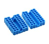 2 pièces/lot de 32 trous tige tournevis support plateau de rangement organisateur compact taille portable embouts rack bit organisateur cas