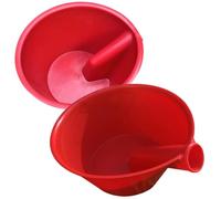 2 Pièces Louche à Eau de Jardin en Plastique Rouge | Lot de Deux Tailles, Usage Agricole pour Cultures et Légumes, Dosage Précis pour Arrosage et Fertilisation