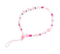 2 Pièces Love Pattern Beaded Phone Lanyards Rope Hanging Straps For Mobile Phones Delicate Accessories For Easy To Install