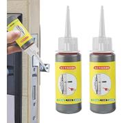 2 Pièces Lubrifiant Graphite, 60ml Poudre Lubrifiante Pour Cylindre De Serrure Avec Graphite, Poudre De Graphite Pour Serrures De Porte, Lubrifiant Graphite Polyvalent Pour Clés Multifonctions