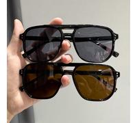 2 pièces Lunettes de mode en plastique à monture complète pour femmes, style de rue personnalisé, convient pour la photographie de rue, les festivals de musique, les soirées célibataires, les accessoi
