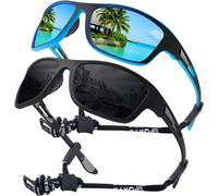 2 Pièces Lunettes De Soleil De Sport Pour Hommes Femmes Protection Uv400 Lunettes Polarisées Enveloppées Autour De Lunettes De Cyclisme Unisexes Pour Vélos, Pêche, Course À Pied, Escalade[Z2837]