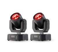 2 pièces Lyre LED 30W Mini Beam Jeux de Lumiere RGBW lumière de scène avec Télécommande 5 modes commande Stroboscopique DMX512 pour Disco DJ Club Fête Bar